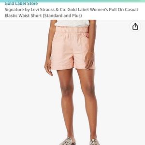 Levi’s Signature NWT women’s pull on shorts in Rose Smoke